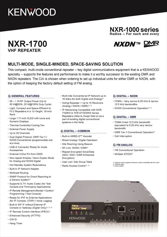 NXR-1700_RPT_Specsheet_K