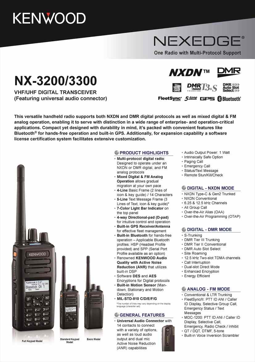 NX-3400/3420 SpecSheet