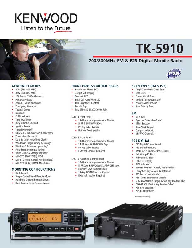 TK-5910(B) Specsheet