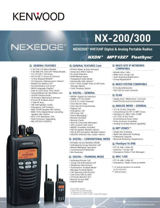 NX-200(G)/300(G) SpecSheet