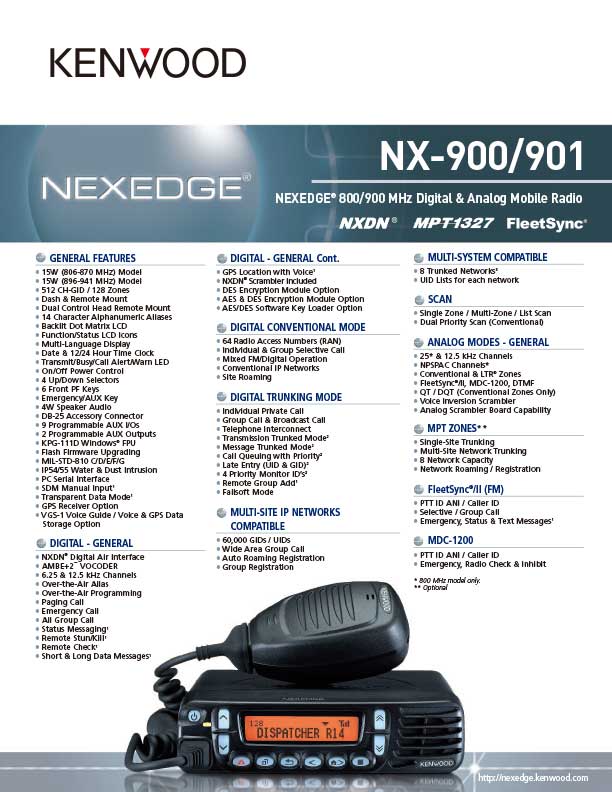 NX-900&901SpecSheet